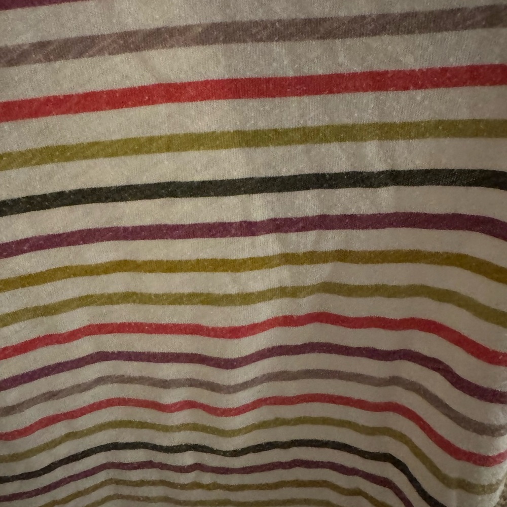 Sonoma Multicolor Striped V-Neck Tee - Picture 2 of 5